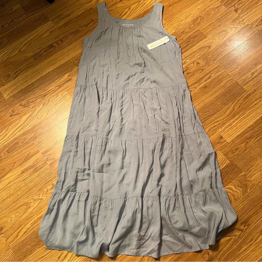 Soft Surroundings Anita Arona Blue  Dress - Picture 2 of 13